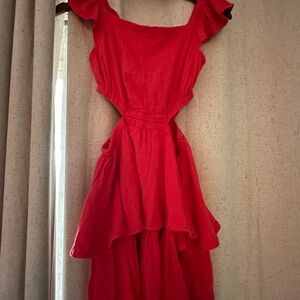 GAP Asymmetrical Red Dress